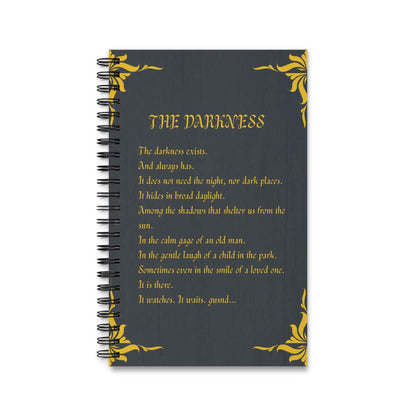 Libreta espiral  - The Darkness - Poesía Intensa - English