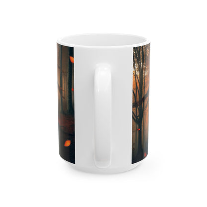 Espectacular bosque otoñal, en una taza ideal para los amantes de la naturaleza. - FI-Eneri