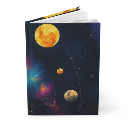 Diseño cósmico, lleva el universo contigo - Diario en tapa dura mate.