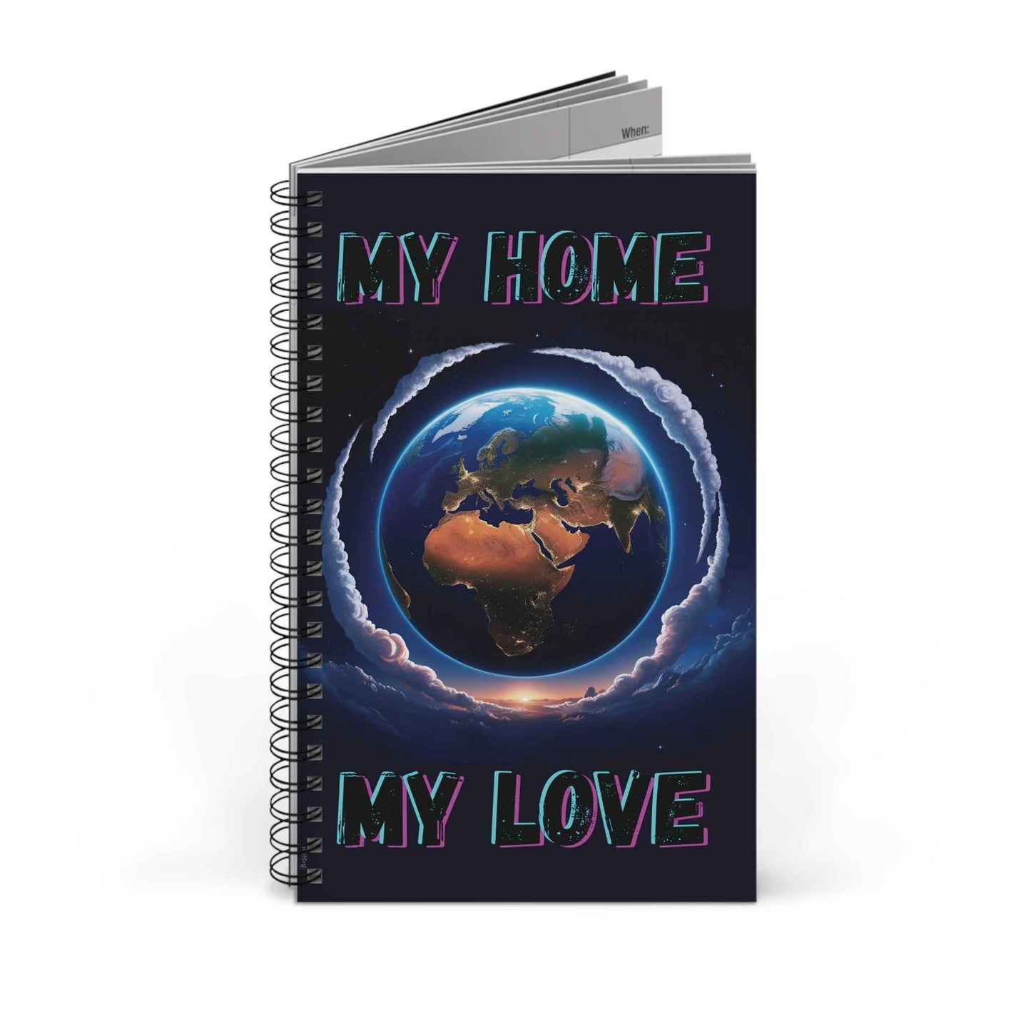 Libreta espiral  - My Home My Love - Nuestro planeta