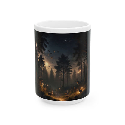 Taza Cerámica - Mundo Mágico del Bosque - Naturaleza - Coleccionistas Tazas
