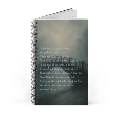 Libreta espiral  - Destinados en la Sombra - Poesía Intensa - English