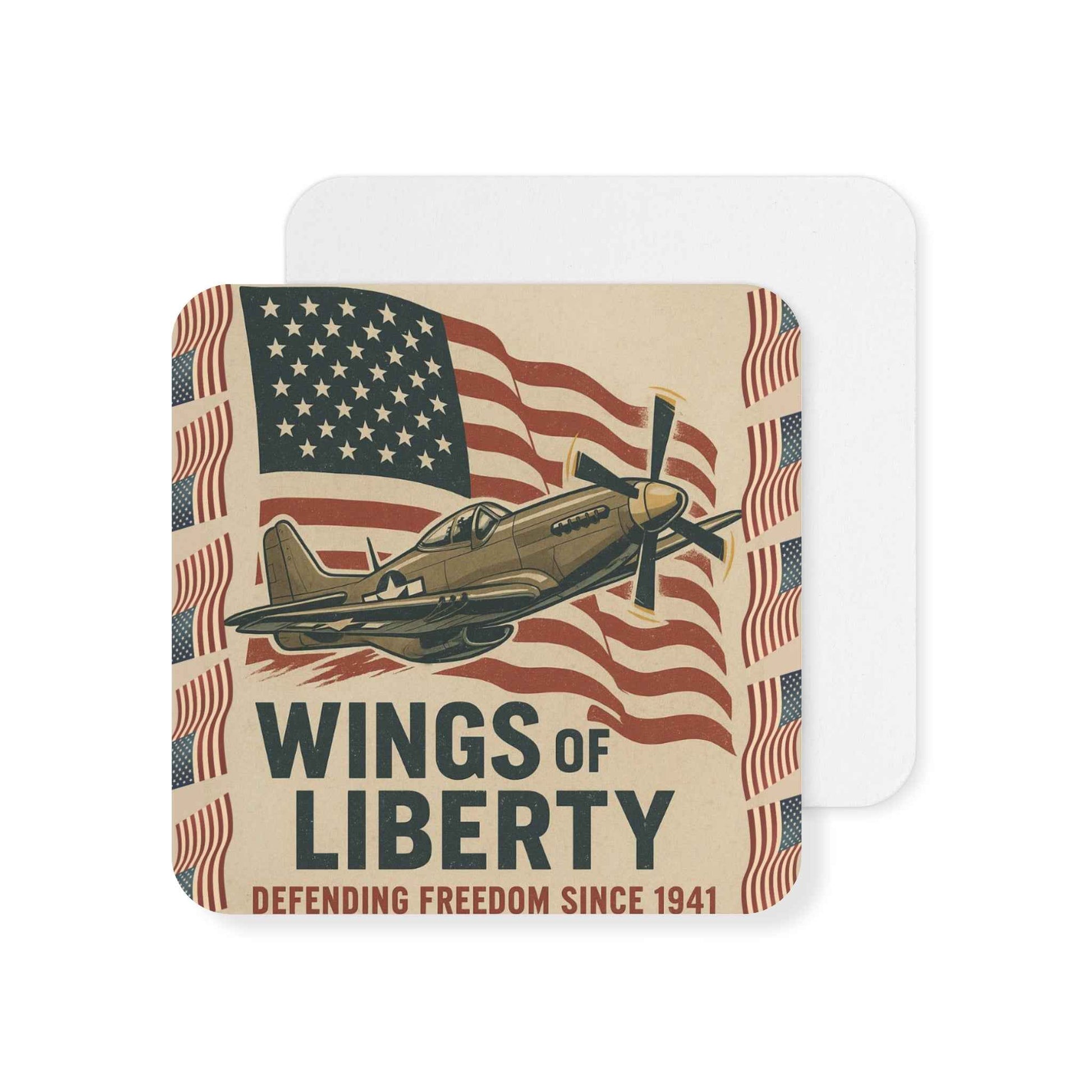 Vintage USA Coasters Wings of Liberty