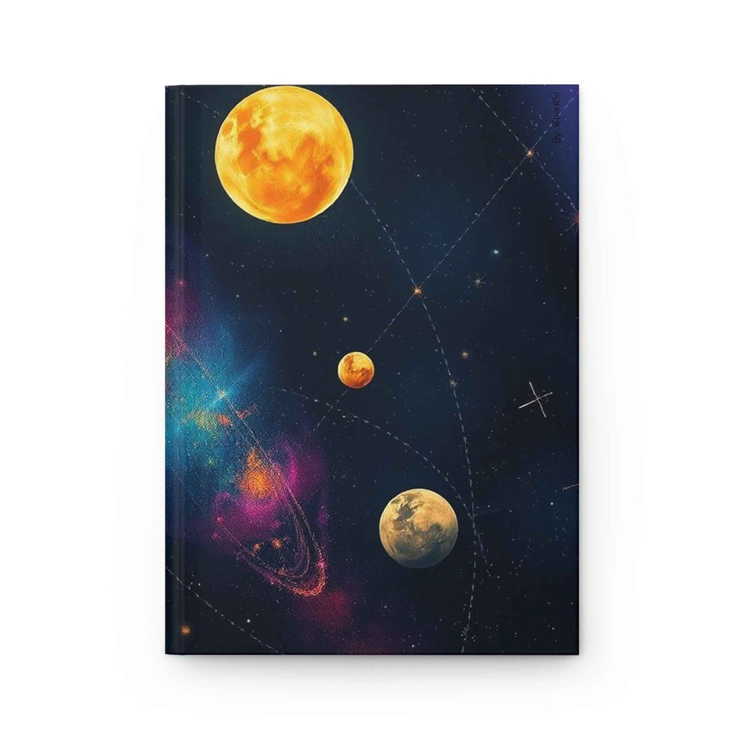Diseño cósmico, lleva el universo contigo - Diario en tapa dura mate.