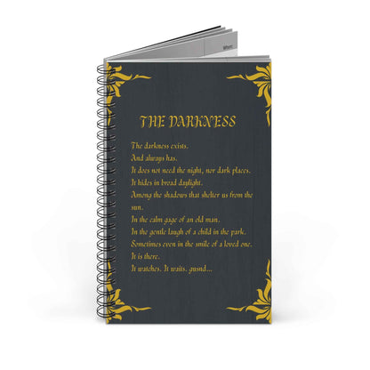 Libreta espiral  - The Darkness - Poesía Intensa - English