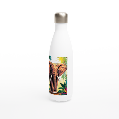 Botella de agua de acero inoxidable con Elefante en la Jungla