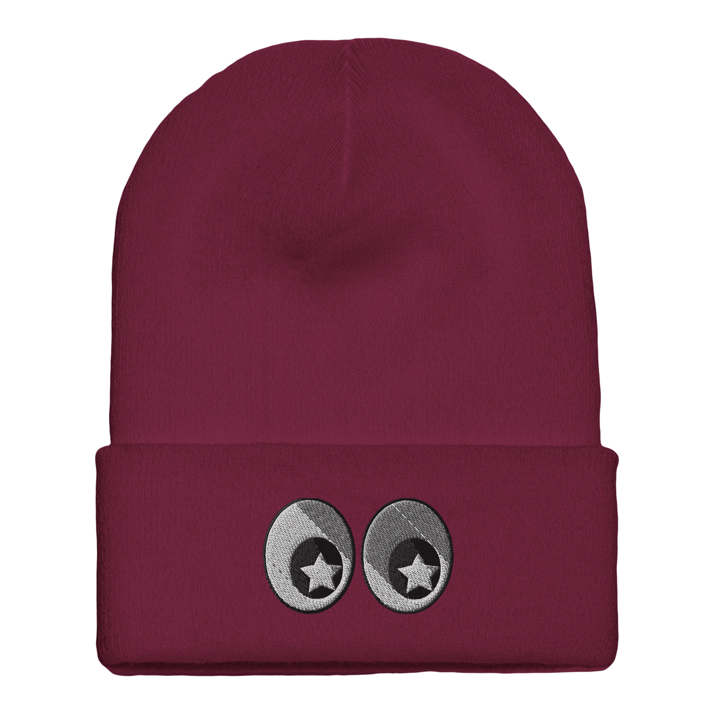 Gorro de Punto con Doblez - Diseño  Bordado Original