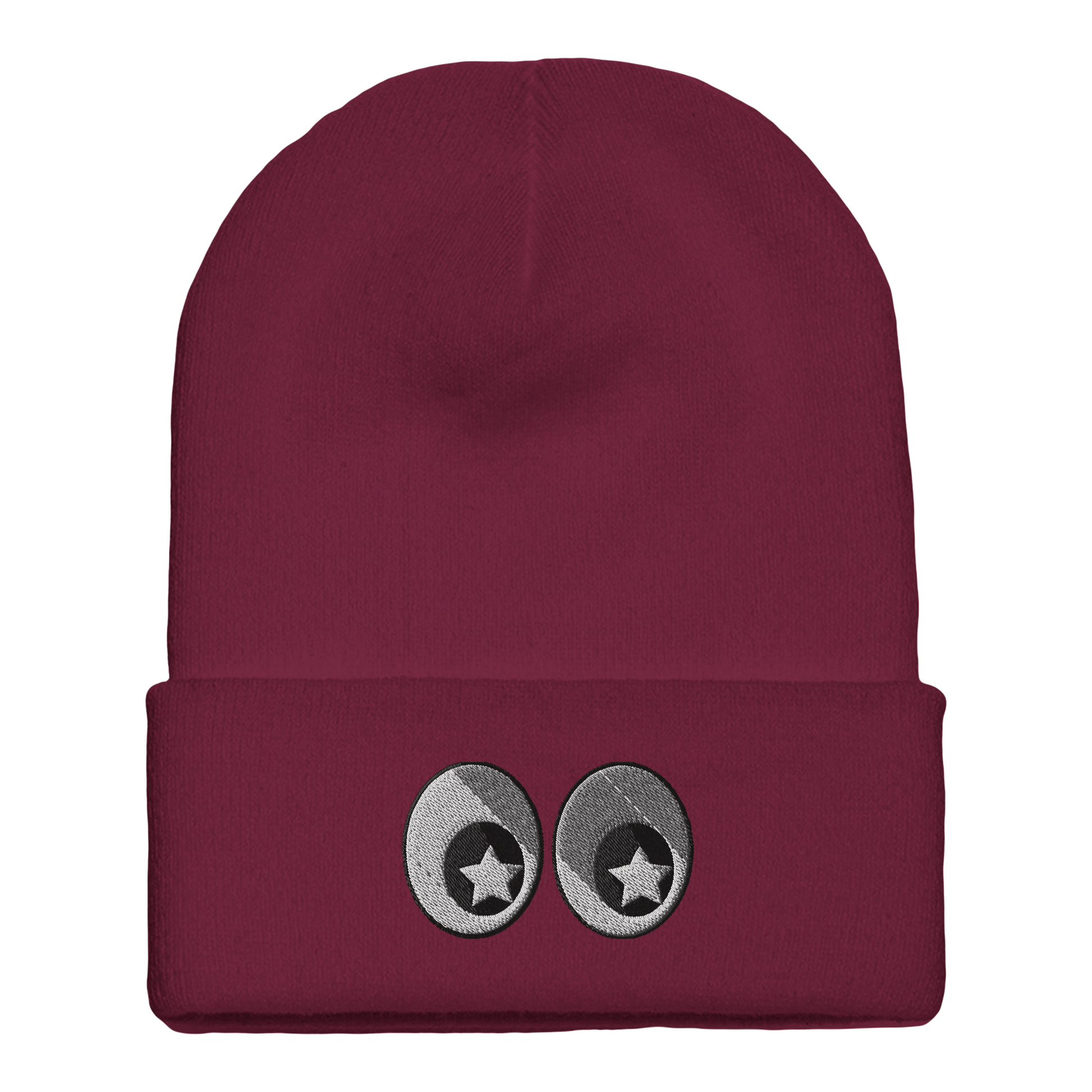 Gorro de Punto con Doblez - Diseño  Bordado Original