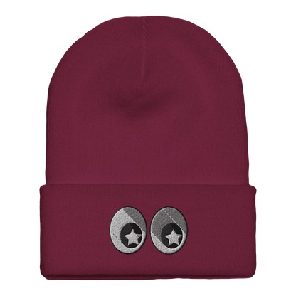 Gorro de Punto con Doblez - Diseño  Bordado Original