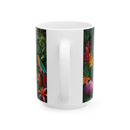 Lleva la jungla a tu hogar con esta hermosa taza de diseño exótico. - FI-Eneri