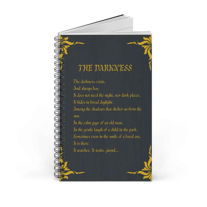Libreta espiral  - The Darkness - Poesía Intensa - English