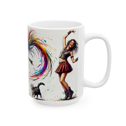 Taza Cerámica - La vida es un Baile - Disfrutar - Diseño Urbano - Coleccionistas Tazas