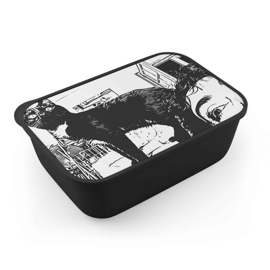 Contenedor Ecológico con un Lindo Gato posando frente a la cámara.