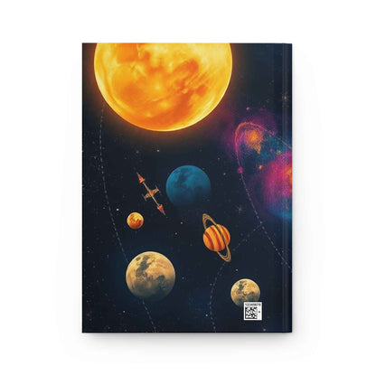 Diseño cósmico, lleva el universo contigo - Diario en tapa dura mate.
