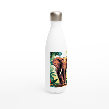 Botella de agua de acero inoxidable con Elefante en la Jungla