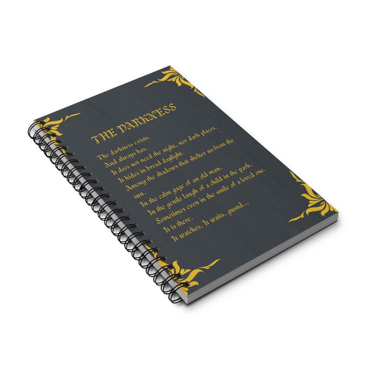 Libreta espiral  - The Darkness - Poesía Intensa - English