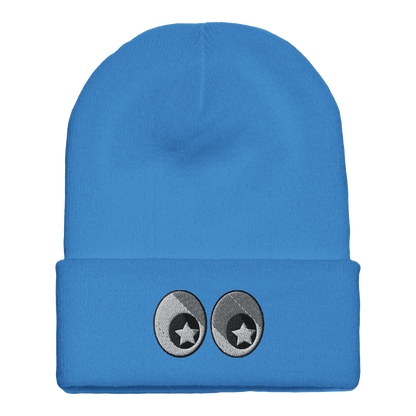 Gorro de Punto con Doblez - Diseño  Bordado Original
