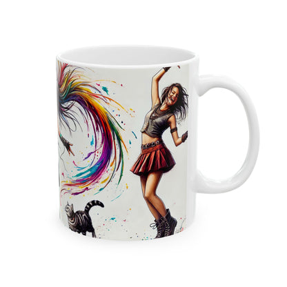 Taza Cerámica - La vida es un Baile - Disfrutar - Diseño Urbano - Coleccionistas Tazas