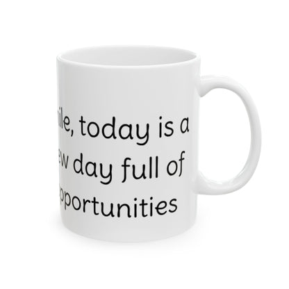Taza Cerámica - Divertida mariposa - Mensaje positivo - Smile Collection - By EneriSa