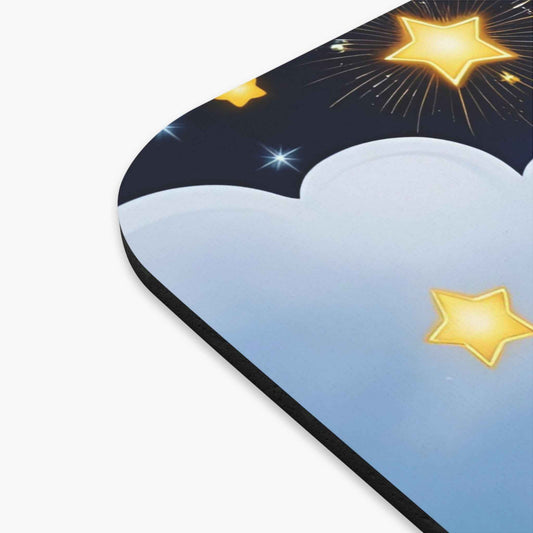 Alfombrilla de ratón con luna y estrellas