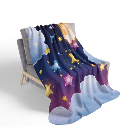 Este invierno no sentirás frío - Manta de Forro Polar Shepard - Diseño Cósmico