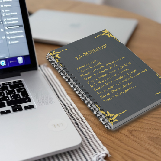 Libreta espiral  - The Darkness - Poesía Intensa - English