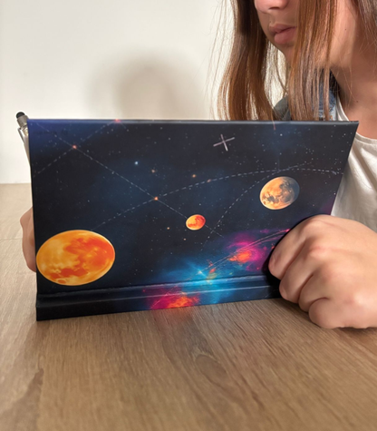 Diario en tapa dura mate - Diseño cósmico - Lleva el universo contigo - Notas - Inspiración