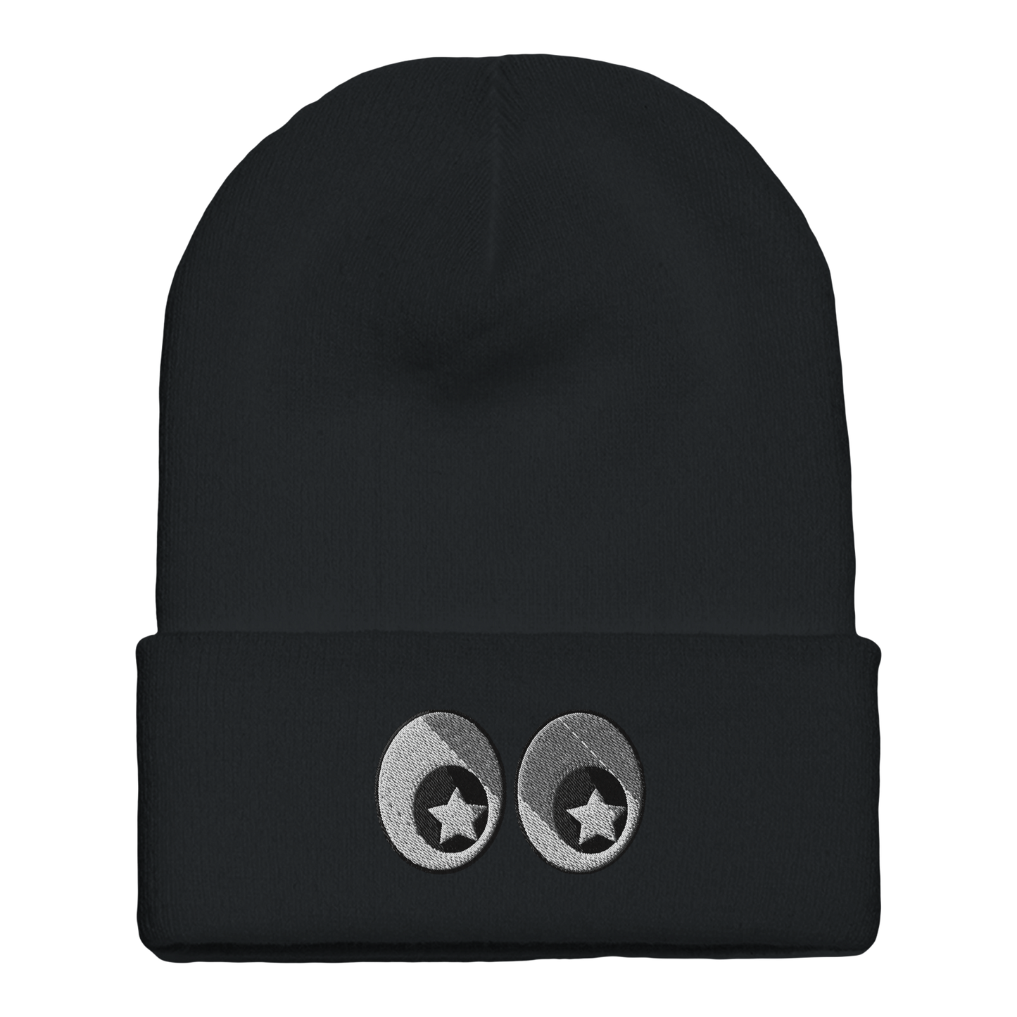 Gorro de Punto con Doblez - Diseño  Bordado Original