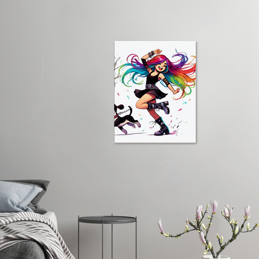 Lienzos ilustración baile