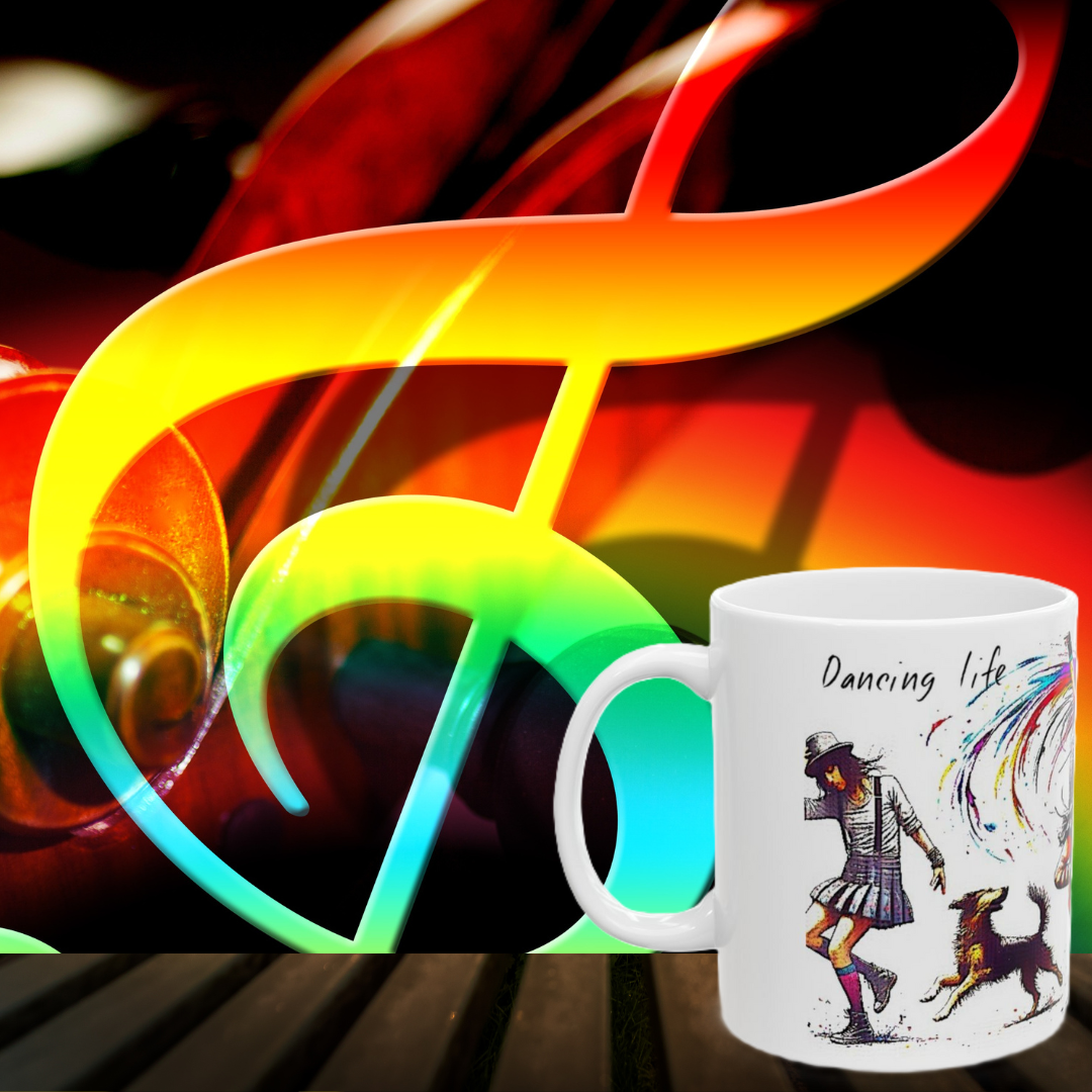 Taza Cerámica - La vida es un Baile - Disfrutar - Diseño Urbano - Coleccionistas Tazas