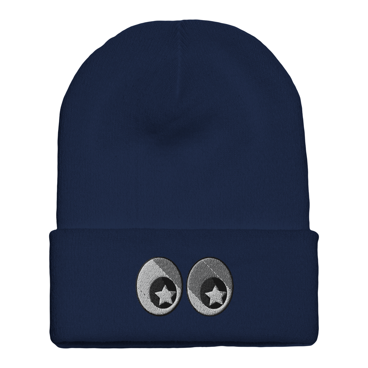 Gorro de Punto con Doblez - Diseño  Bordado Original