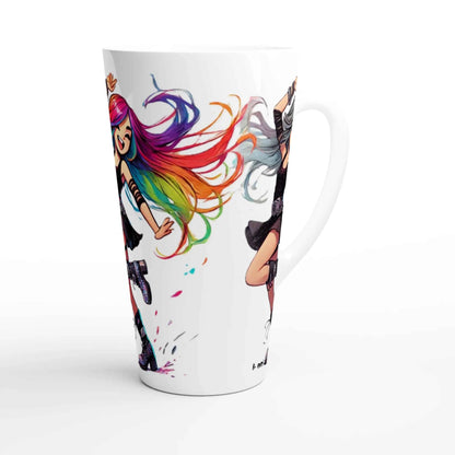 Taza de cerámica blanca de 17 oz