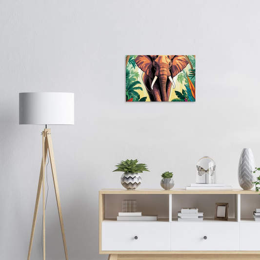 Lienzos con ilustración Elefante en la selva