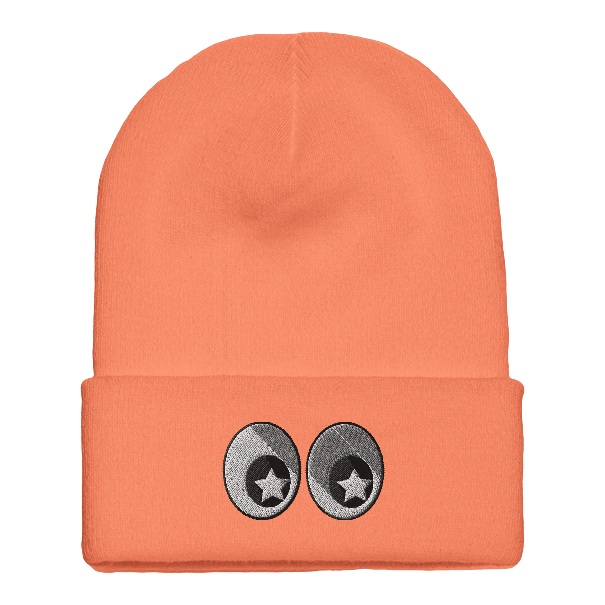 Gorro de Punto con Doblez - Diseño  Bordado Original
