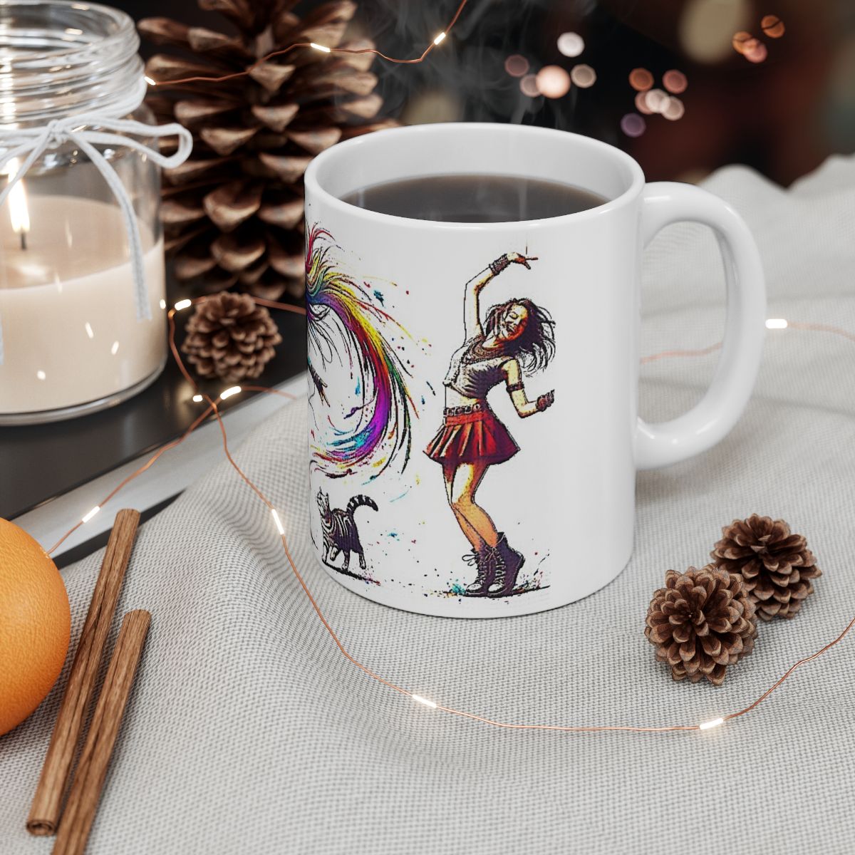 Taza Cerámica - La vida es un Baile - Disfrutar - Diseño Urbano - Coleccionistas Tazas
